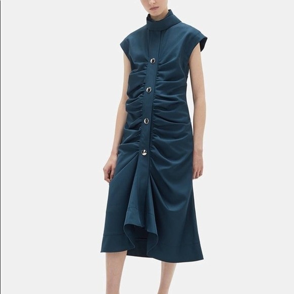 MARNI Technical Garbadine Snap Front Dress Medium - Picture 2 of 12